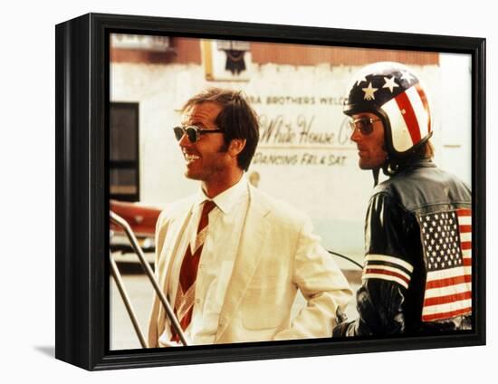 Easy Rider, Jack Nicholson, Peter Fonda, 1969-null-Framed Stretched Canvas