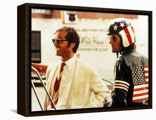 Easy Rider, Jack Nicholson, Peter Fonda, 1969-null-Framed Stretched Canvas