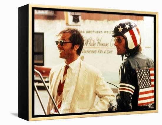 Easy Rider, Jack Nicholson, Peter Fonda, 1969-null-Framed Stretched Canvas