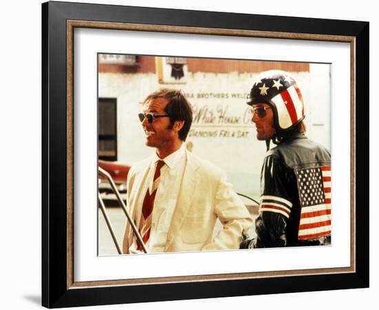 Easy Rider, Jack Nicholson, Peter Fonda, 1969-null-Framed Photo