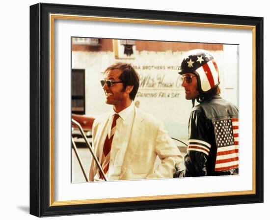 Easy Rider, Jack Nicholson, Peter Fonda, 1969-null-Framed Photo