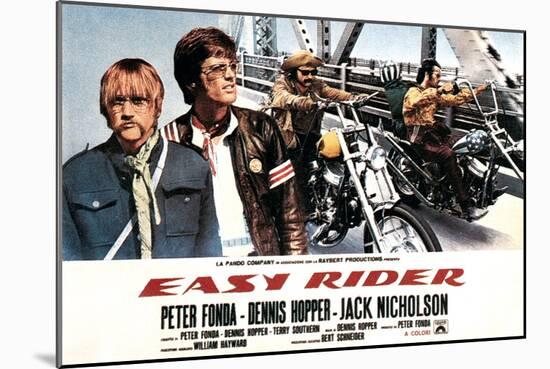 Easy Rider, Luke Askew (Far Left), Peter Fonda, Dennis Hopper, 1969-null-Mounted Art Print