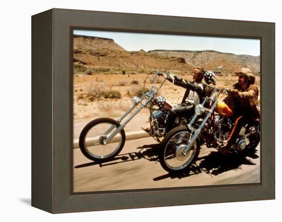 Easy Rider, Peter Fonda, Dennis Hopper, 1969-null-Framed Stretched Canvas