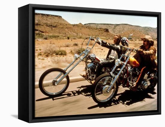 Easy Rider, Peter Fonda, Dennis Hopper, 1969-null-Framed Stretched Canvas