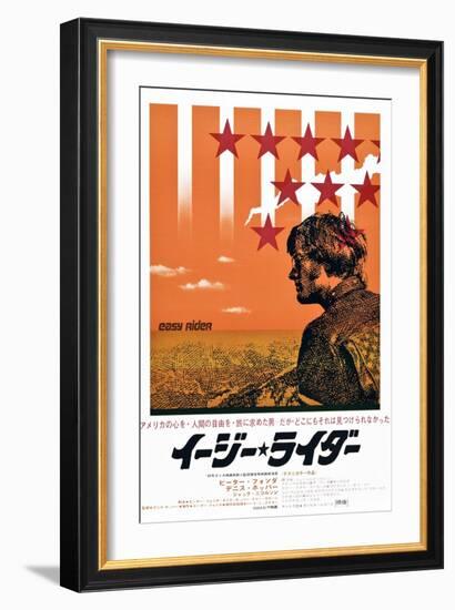 Easy Rider, Peter Fonda on Japanese Poster Art, 1969-null-Framed Art Print