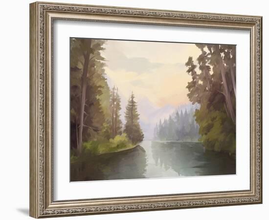 Easy River-Aria Ellis-Framed Giclee Print