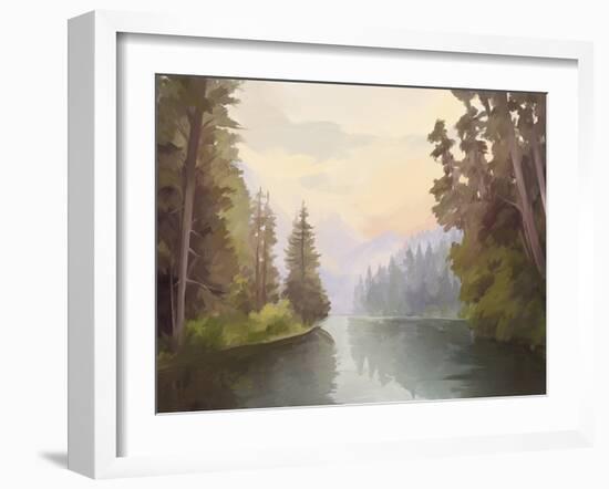 Easy River-Aria Ellis-Framed Giclee Print