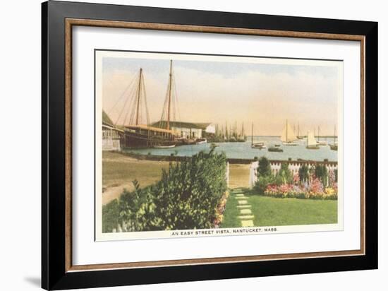Easy Street, Waterfront, Nantucket, Massachusetts-null-Framed Art Print