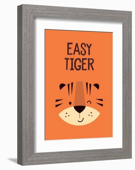 Easy Tiger - Wink Designs Contemporary Print-Michelle Lancaster-Framed Art Print