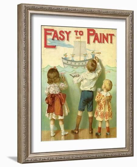 Easy to Paint, 1914-E.P. Dutton-Framed Giclee Print