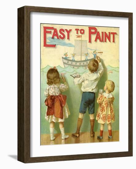 Easy to Paint, 1914-E.P. Dutton-Framed Giclee Print
