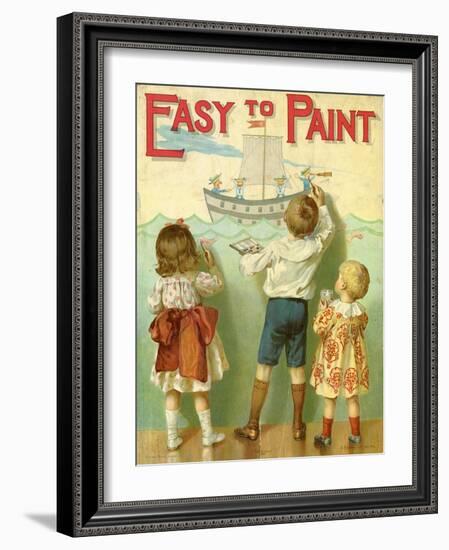 Easy to Paint, 1914-E.P. Dutton-Framed Giclee Print