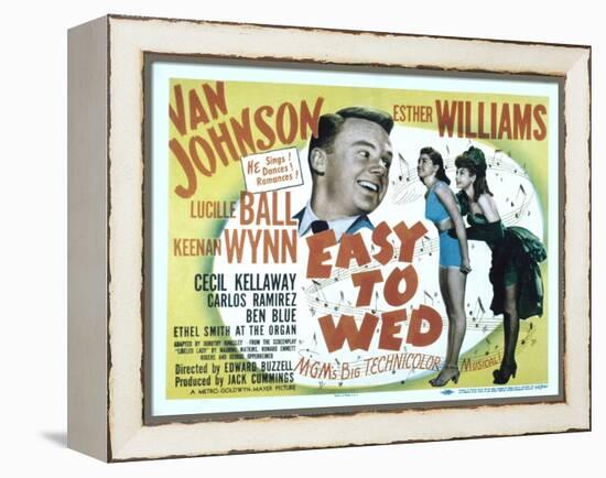 Easy to Wed, Van Johnson, Esther Williams, Lucille Ball, 1946-null-Framed Stretched Canvas