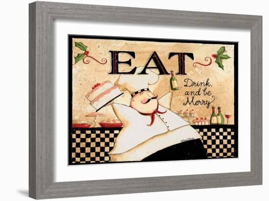 Eat Drink Be Merry-Dan Dipaolo-Framed Art Print