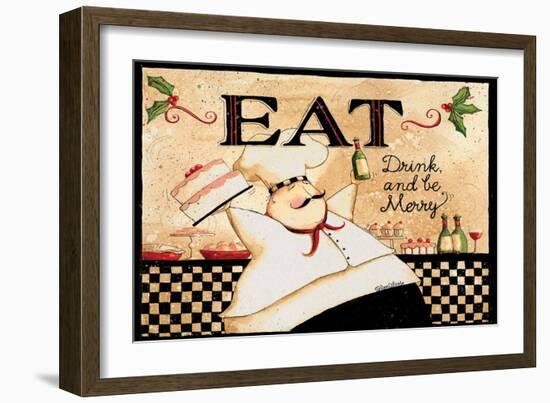 Eat Drink Be Merry-Dan Dipaolo-Framed Art Print