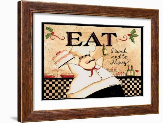 Eat Drink Be Merry-Dan Dipaolo-Framed Art Print