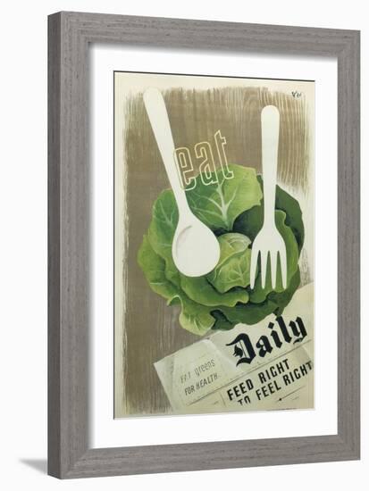 Eat Greens-null-Framed Giclee Print