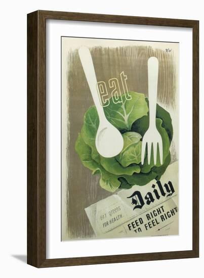Eat Greens-null-Framed Giclee Print