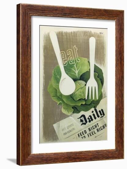Eat Greens-null-Framed Giclee Print