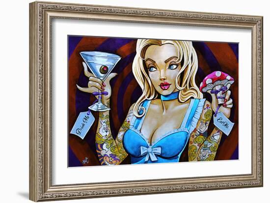 Eat Me Drink Me-Mike Bell-Framed Art Print