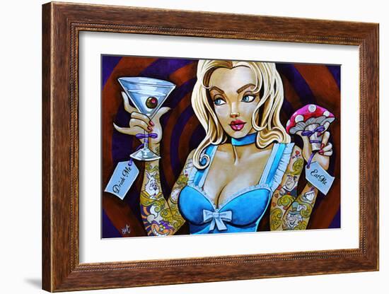 Eat Me Drink Me-Mike Bell-Framed Art Print