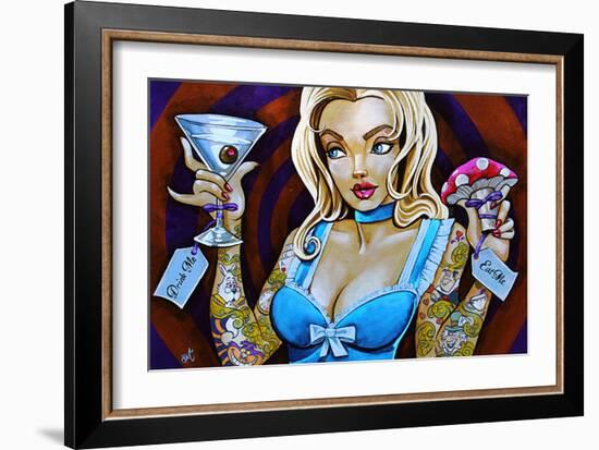 Eat Me Drink Me-Mike Bell-Framed Art Print