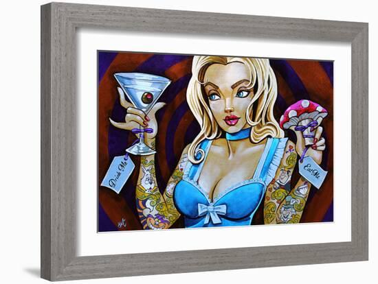 Eat Me Drink Me-Mike Bell-Framed Art Print