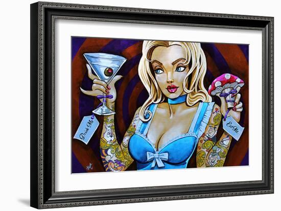 Eat Me Drink Me-Mike Bell-Framed Art Print