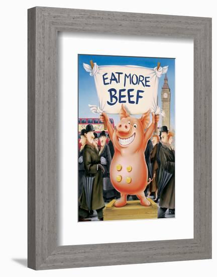 Eat More Beef-Renate Holzner-Framed Premium Giclee Print