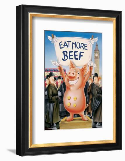 Eat More Beef-Renate Holzner-Framed Premium Giclee Print
