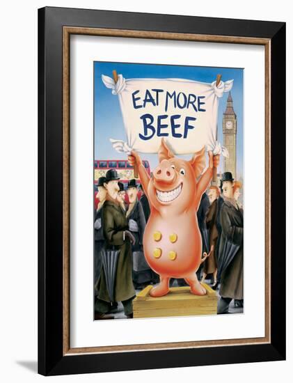 Eat More Beef-Renate Holzner-Framed Art Print