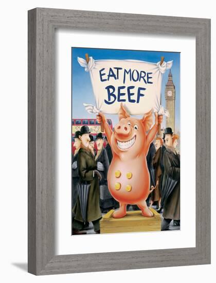 Eat More Beef-Renate Holzner-Framed Art Print