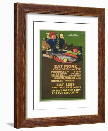 Eat More Corn, Oats and Rye Poster-L^n^ Britton-Framed Giclee Print