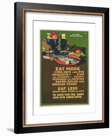 Eat More Corn, Oats and Rye Poster-L^n^ Britton-Framed Giclee Print