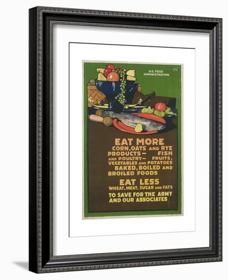 Eat More Corn, Oats and Rye Poster-L^n^ Britton-Framed Giclee Print