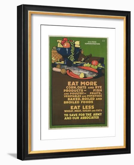 Eat More Corn, Oats and Rye Poster-L^n^ Britton-Framed Giclee Print