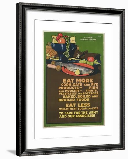 Eat More Corn, Oats and Rye Poster-L^n^ Britton-Framed Giclee Print