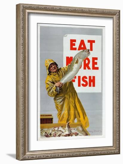 Eat More Fish, from the Series 'Caught by British Fishermen'-Charles Pears-Framed Giclee Print