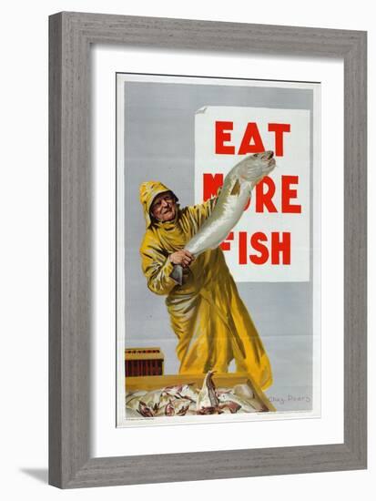 Eat More Fish, from the Series 'Caught by British Fishermen'-Charles Pears-Framed Giclee Print