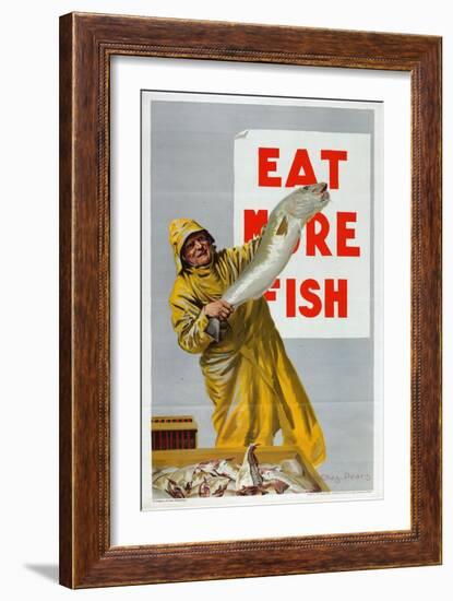 Eat More Fish, from the Series 'Caught by British Fishermen'-Charles Pears-Framed Giclee Print