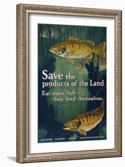Eat More Fish--Framed Giclee Print