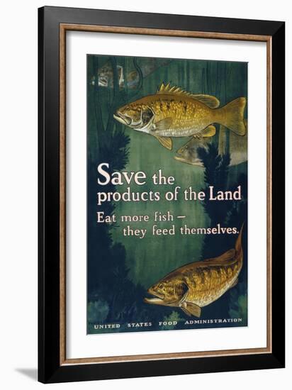 Eat More Fish-null-Framed Giclee Print