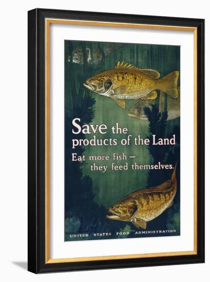 Eat More Fish-null-Framed Giclee Print