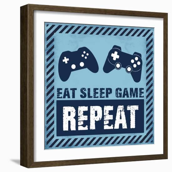 Eat Sleep Game-Marcus Prime-Framed Art Print