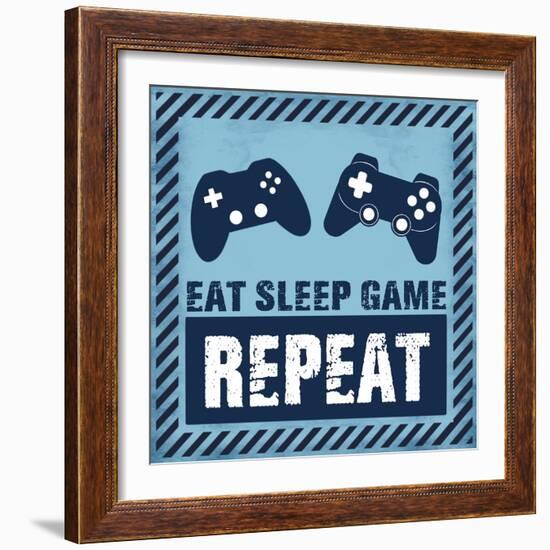 Eat Sleep Game-Marcus Prime-Framed Art Print