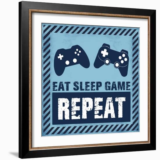 Eat Sleep Game-Marcus Prime-Framed Art Print