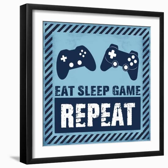 Eat Sleep Game-Marcus Prime-Framed Art Print