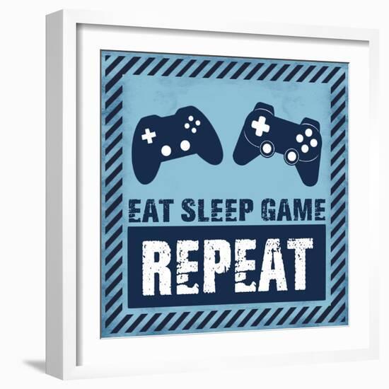 Eat Sleep Game-Marcus Prime-Framed Art Print