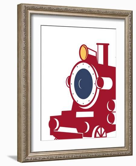 Eat Sleep Trains 3-Kimberly Allen-Framed Art Print