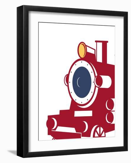 Eat Sleep Trains 3-Kimberly Allen-Framed Art Print